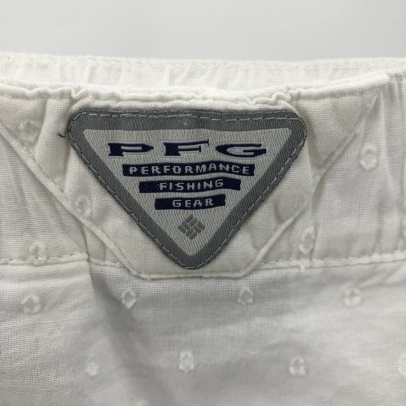Nwt Columbia White PFG Skirt XL Lined Pull On Swiss Dot - Picture 8 of 9